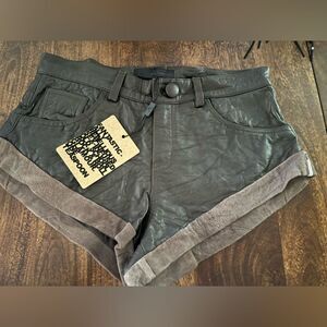 One Teaspoon Black and Gray Women Shorts